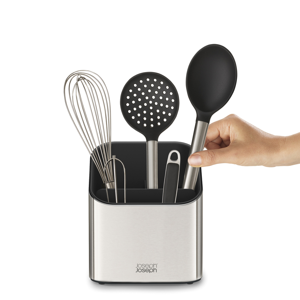 Joseph Joseph Surface Tiered Stainless Steel Utensil Pot
